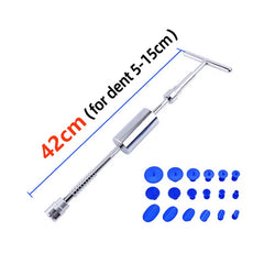 Car Dent Puller T Dent Repair Tool Auto Repair Sheet Metal Kit Slide Hammer Reverse Hammer Glue +18Pcs Glue Puller