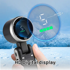 2026 New 3-In-1 Portable Neck & Handheld Fan, 5 Wind Speeds Digital Display, USB Rechargeable Personal Cooling Fan for Summer Outdoor, Travel, Commute, the Battery Has a Large Capacity and Long Endurance