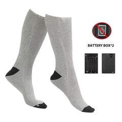 Heating Socks with Battery Box Anti-Cold Men Women Thermal Heated Foot Warmer Outdoor Camping Ski Sports Winter