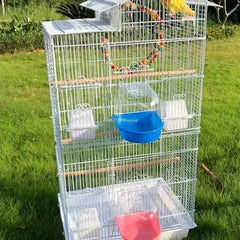 Pet Bird Bath Box Bird Cage Accessory Bathing Tub for Small Brids Parakeet Budgerigar Lovebirds Small Animals Bird Accessories