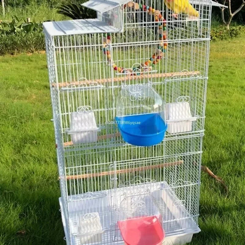 Pet Bird Bath Box Bird Cage Accessory Bathing Tub for Small Brids Parakeet Budgerigar Lovebirds Small Animals Bird Accessories