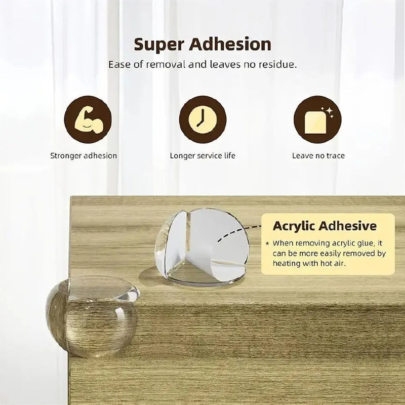 5Pcs Baby Toddlers Protection Corner Guards, Clear Anti-Collision Corner Protectors, Safety Pads for Tables Cribs Fireplaces, Childproofing