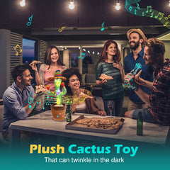Talking Cactus Baby Toy Dancing Cactus Repeats What You Say for Kids with English Songs Dancing Toy for Gift Toddle Girls Boys