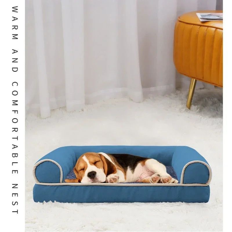 Cat Dog Bed Sofa Warm Cat Nest Pet Bed for Small Medium Dogs Cats Comfortable Plush Non-Slip Puppy Pet Supplies Sofa Bed
