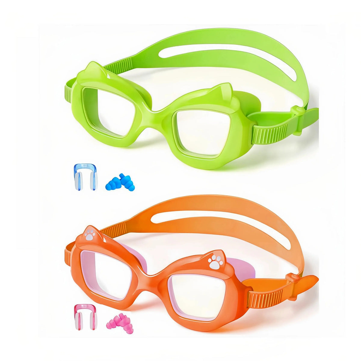 **Marisun Kids Swim Goggles (2-Pack) – Anti-Fog, UV Protection, Wide View Swimming Goggles for Boys & Girls Ages 3–15+, Shatter-Resistant Lenses for Pool, Beach & Outdoor Swimming**