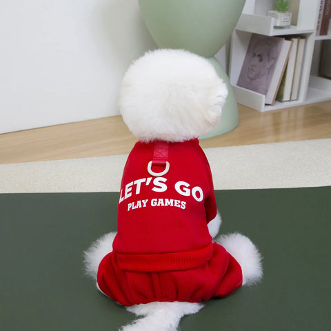 Small Dog Plush Jacket, One-Piece Button Closure Sweater, Winter & Fall Warm Coat, Clothes Suitable for Cats and Small Dogs