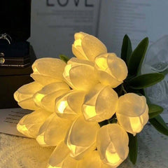 5/10Pcs LED Tulips Bouquet Night Light for Home Garden Artificial Flowers PU Tulip Fake Flower Decoration Wedding Birthday Gift