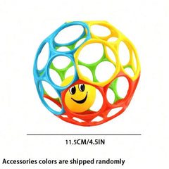 Soft Baby Grasping Ball Rattles with Bell Ball Early Education Educational Sensory Toy Random Color）