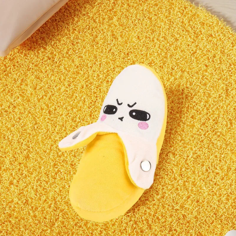 Banana Baby Beat Sensing Creative Fruit Novelty Parent-Child Musical Interactive Piano Toy Plush Doll 