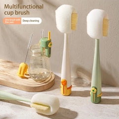New 5-In-1 Cup Washing Household Multi-Function Cup Brush Water Cup Insulation Cup Brush Bottle Cleaning Sponge Brush