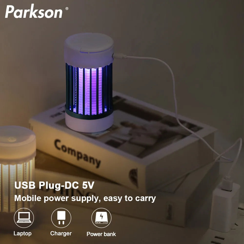 USB Charging Electric Mosquito Killer Lamp UV Light USB 5V Bug Zapper Mosquito Lamp for Bedroom Outdoor Camping Mosquito Lamp