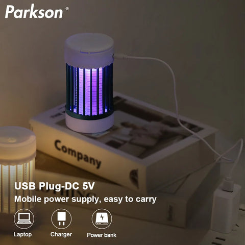 USB Charging Electric Mosquito Killer Lamp UV Light USB 5V Bug Zapper Mosquito Lamp for Bedroom Outdoor Camping Mosquito Lamp