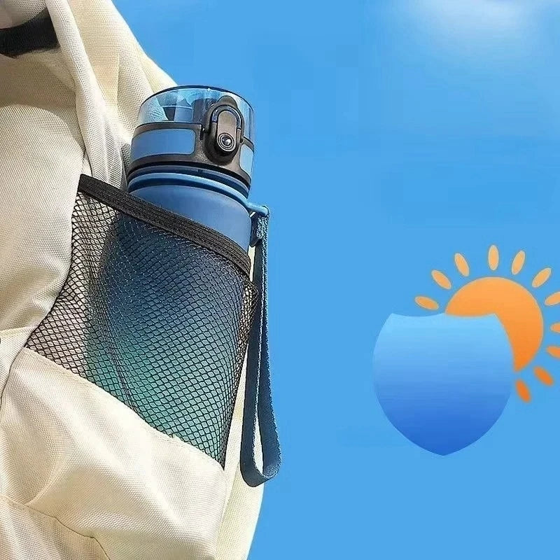 1 Liter Large Capacity Sports Water Bottle Gradient Color Plastic Cup Drink Items Outdoor Beach Travel Portable Gym Fitness Jugs