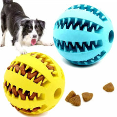 Dog Toy Ball Interactive Elasticity Puppy Chew Toy Tooth Cleaning Rubber Food Interactive Bouncy Ball Pet Stuff Accessories