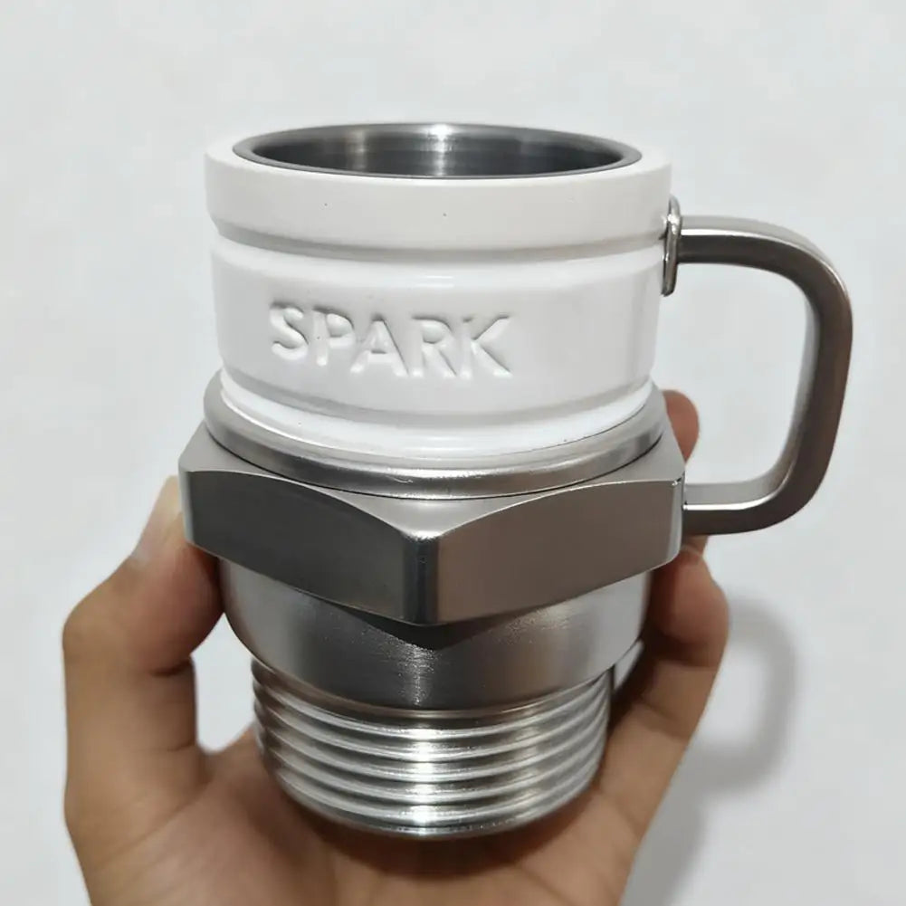 Spark Plug Coffee Mug Industrial Coffee Cup Mechanics & Gearheads Automotive Themed Coffee Mug Engine Design