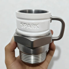 Spark Plug Coffee Mug Industrial Coffee Cup Mechanics & Gearheads Automotive Themed Coffee Mug Engine Design