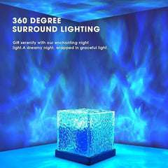 RGB Cube Northern Lights 16 Colour Aurora Projector Lamp Ocean Wave Night Lights