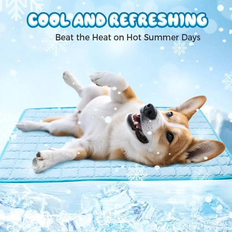 2025 New Dog Cooling Mat Summer Washable Portable Pet Coolings Pad for Dogs Cat Ice Silk Blanket Sofa Breathable Sleeping Mat