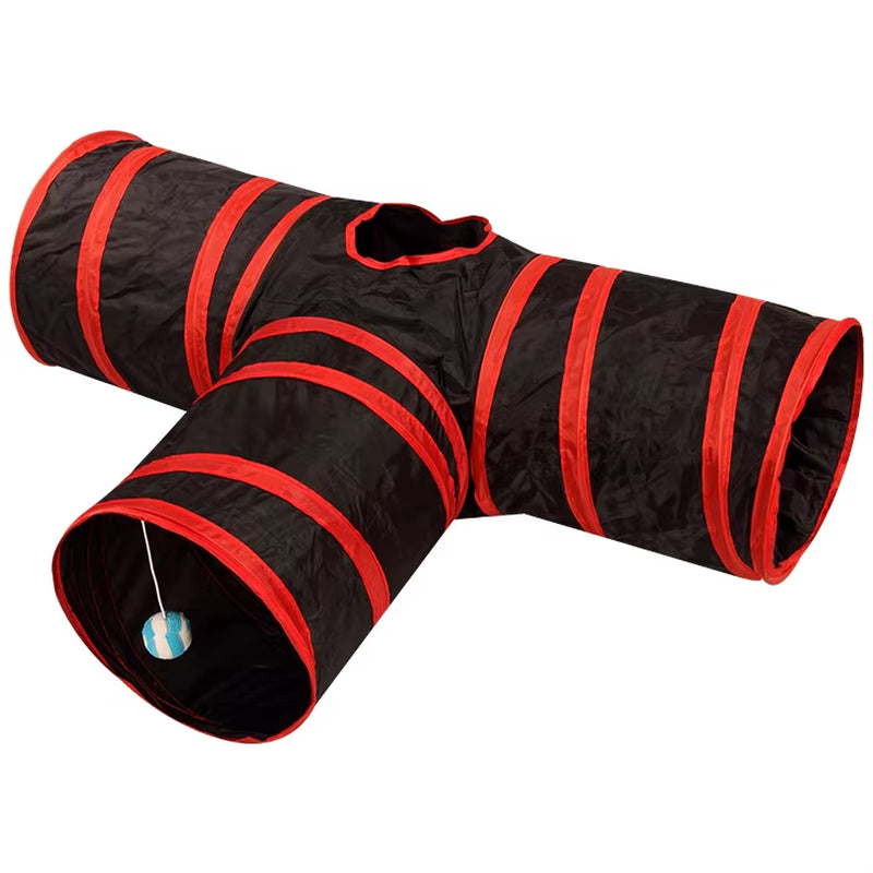 5/4/3Holes Pet Cat Tunnel Funny Toys for Cats Foldable Cat Toys Interactive Cat Rabbit Animal Play Games Tunnel Chat Pet Product