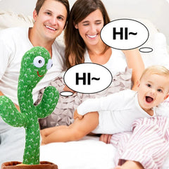 1Pc Dancing Cactus Toy,Repeat Talking ,Song Speaker Wriggle Dancing Sing Talk, Plushie Stuffed ,Interaction and Decoration