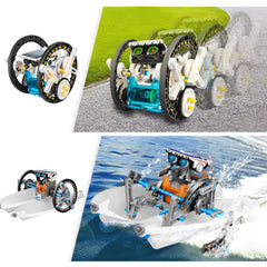13-In-1 Solar Robot Kits DIY Assembling Science Experiment Kits STEM Educational Toys for Kids Age 8+ Solar Powered Robotic Set