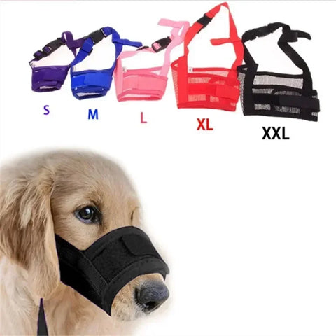 1Pcs Adjustable Dog Muzzle Breathable Dog Mouth Cover Muzzle Collar anti Barking Pet Mouth for Dogs Dog Accessories