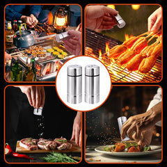 Stainless Steel Spice Shaker Seasoning Jar Salt Sugar Bottle Pepper Spice Shaker Bottle Versatile Dispenser Kitchen Cooking Tool