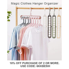 3 Magic Space Saving Clothes Hangers Smart Closet Organizer Premium Wardrobe Clothing Cascading Hanger for Shirts Pants Dresses