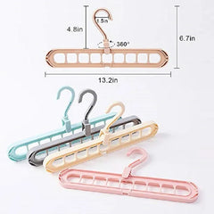 3 Magic Space Saving Clothes Hangers Smart Closet Organizer Premium Wardrobe Clothing Cascading Hanger for Shirts Pants Dresses