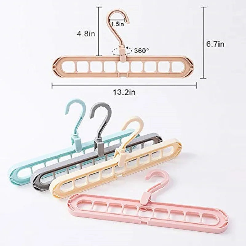 3 Magic Space Saving Clothes Hangers Smart Closet Organizer Premium Wardrobe Clothing Cascading Hanger for Shirts Pants Dresses
