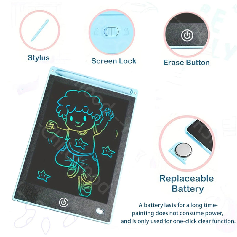 8.5 Inch LCD Writing Tablet Digital Drawing Tablet Handwriting Pads Portable Electronic Tablet Board for 3 4 5 6 7 8 Years Kids