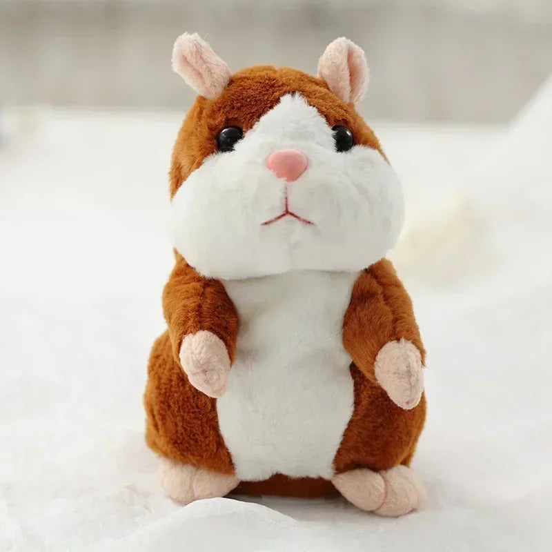 Talking Hamster Plush Toy – Voice Repeating & Nodding Interactive Toy for Kids