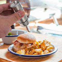 Stainless Steel Spice Shaker Seasoning Jar Salt Sugar Bottle Pepper Spice Shaker Bottle Versatile Dispenser Kitchen Cooking Tool