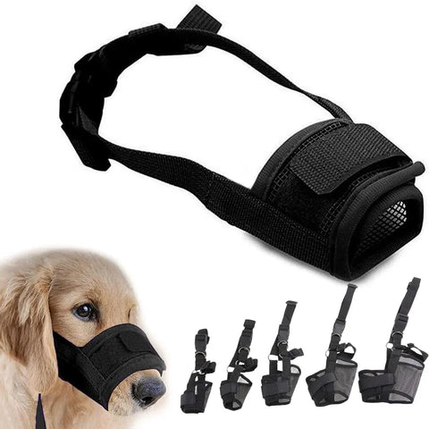 1Pcs Adjustable Dog Muzzle Breathable Dog Mouth Cover Muzzle Collar anti Barking Pet Mouth for Dogs Dog Accessories