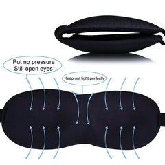 3D Sleep Mask Natural Sleeping Eye Mask Eyeshade Cover Shade Eye Patch Women Men Soft Portable Blindfold Travel Sleep Eyepatch