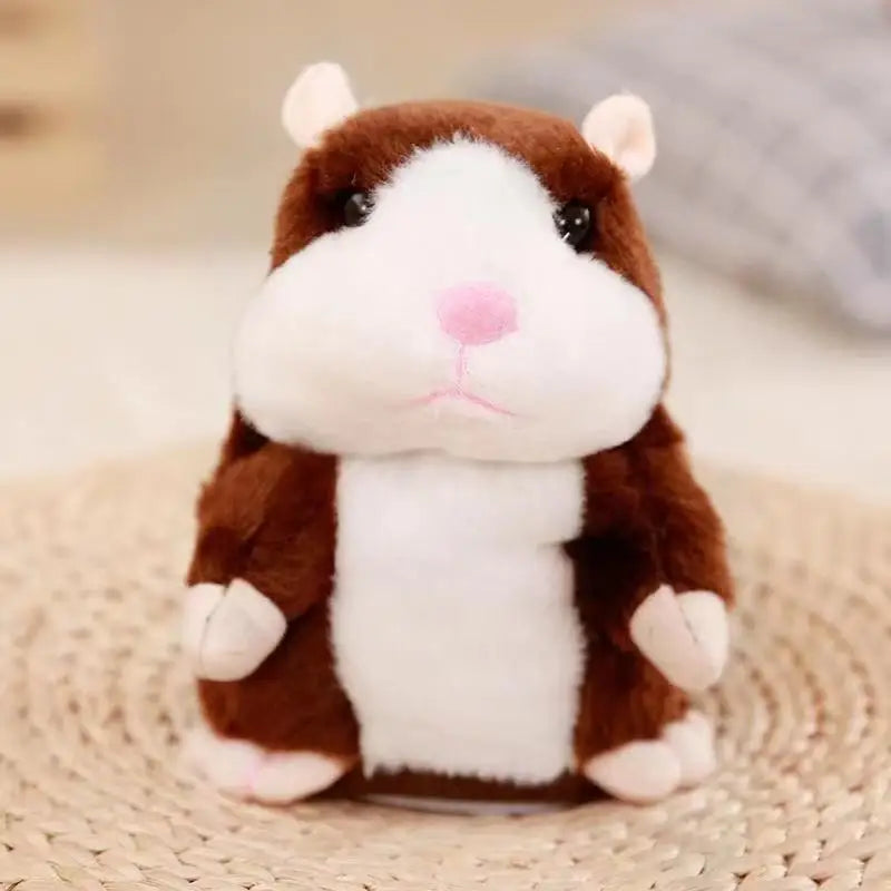 Talking Hamster Plush Toy – Voice Repeating & Nodding Interactive Toy for Kids