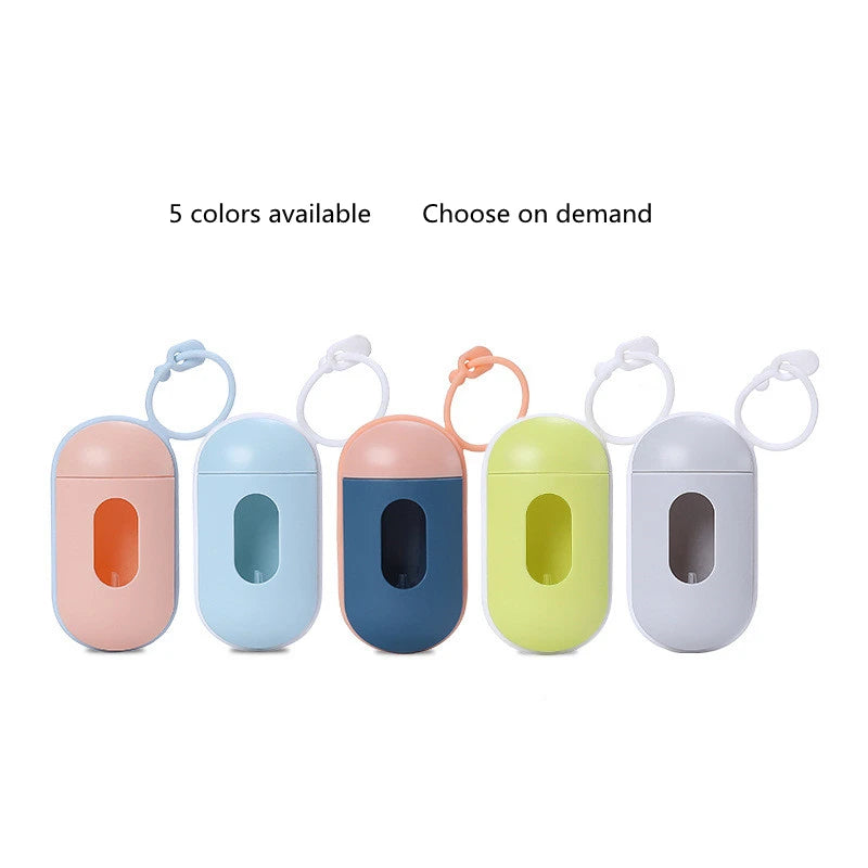 Pet Trash Bag Dispenser Dog Poop Bags Pets Waste Garbage Bags Plastic Garbage Bag Cat Dispenser Portable Outdoor Pet Trash Box