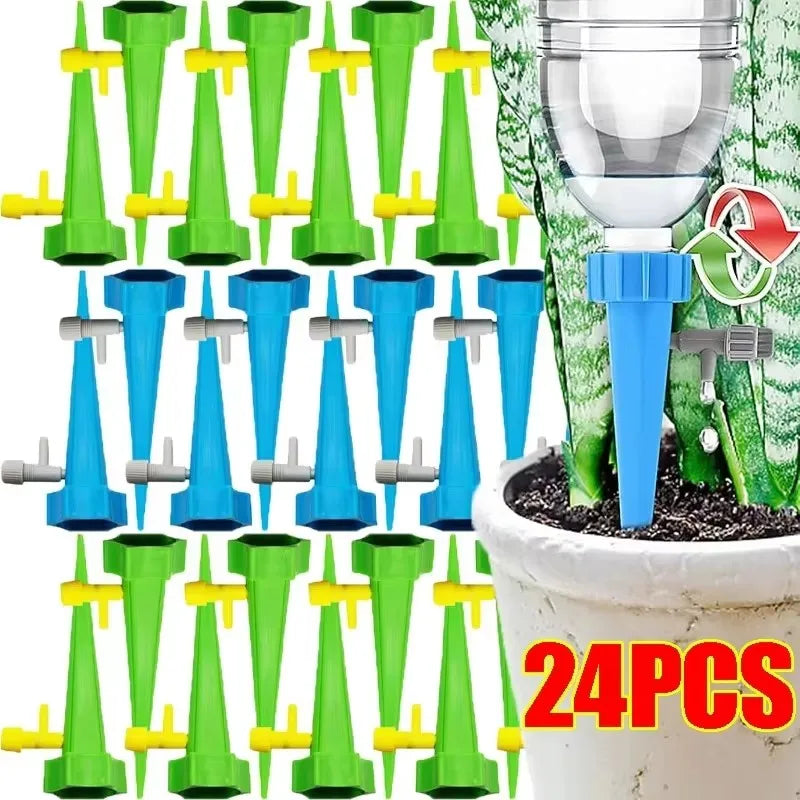6/18/30Pcs Self-Watering Kits Automatic Waterers Drip Irrigation Indoor Plant Watering Device Plant Garden Gadgets Creative