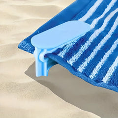 4-Pack Beach Towel Clips – Securely Fasten Towels, Sheets & Blankets – Wind-Proof Clamps for Camping, Pool & Outdoor Trips