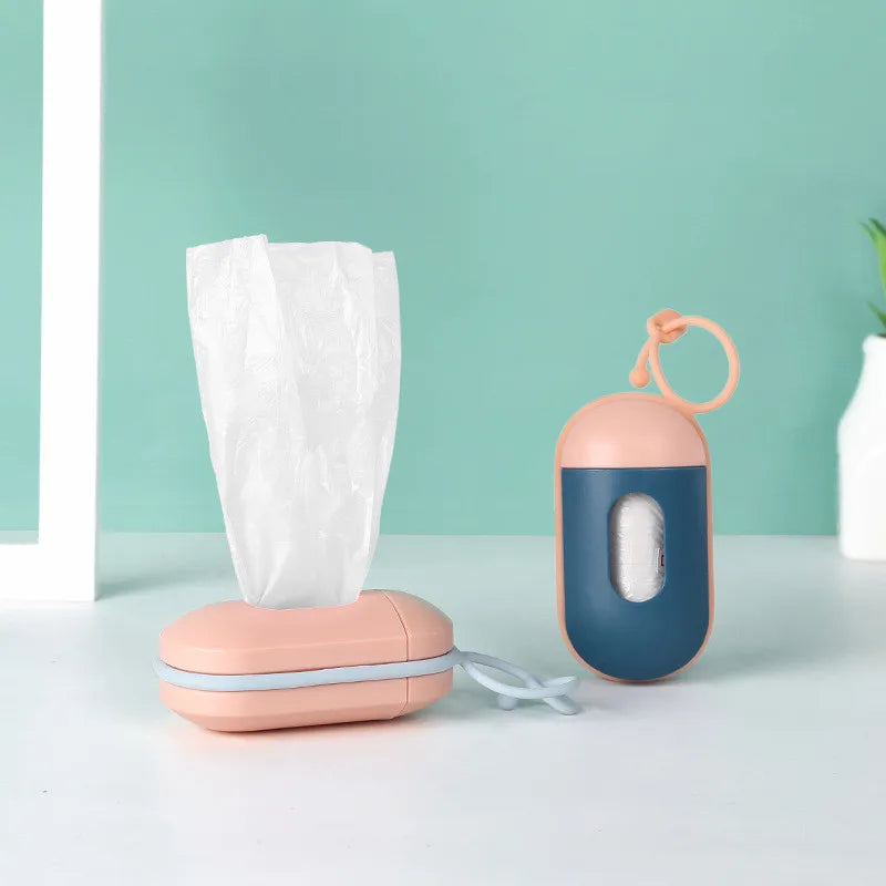 Pet Trash Bag Dispenser Dog Poop Bags Pets Waste Garbage Bags Plastic Garbage Bag Cat Dispenser Portable Outdoor Pet Trash Box