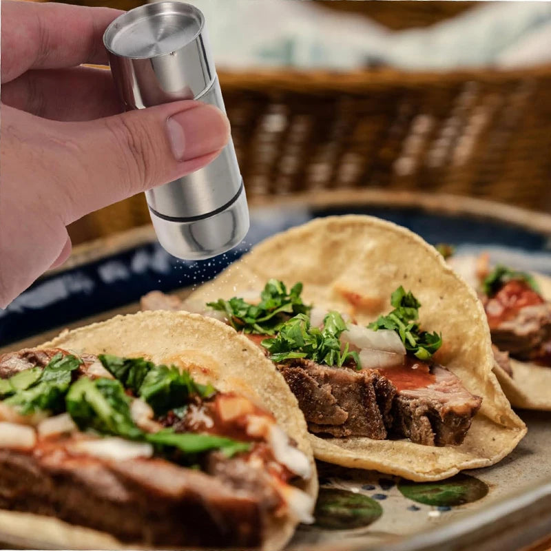 Stainless Steel Spice Shaker Seasoning Jar Salt Sugar Bottle Pepper Spice Shaker Bottle Versatile Dispenser Kitchen Cooking Tool