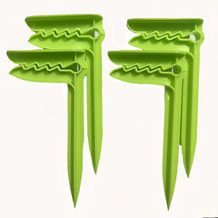 4-Pack Beach Towel Clips – Securely Fasten Towels, Sheets & Blankets – Wind-Proof Clamps for Camping, Pool & Outdoor Trips