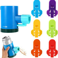 7Pcs Shotgun Roulette Game Set, Include Shotgun Roulette and Manual Easy Can Openers Fun Party Game for Bachelor Parties BBQ Pregame Family Gatherings(Blue)