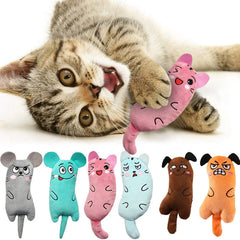 Cute Cat Toys Funny Interactive Plush Cat Toy Mini Teeth Grinding Catnip Toys Kitten Chewing Mouse Toy Pets Accessories