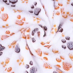 Cartoon Paw Pattern Plush Blanket, Soft Pet Blanket, Pet Blanket for Dog & Cat, Christmas Gift