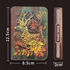 3D Elk Embossed Book Kid Room Night Light, Book Lamp for Bedroom,Decorative Faux Books Decor for Home Office Coffee Table, Book Lovers Birthday Gifts for Men Boy Friends