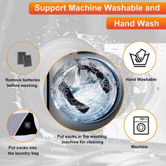 Heating Socks with Battery Box Anti-Cold Men Women Thermal Heated Foot Warmer Outdoor Camping Ski Sports Winter