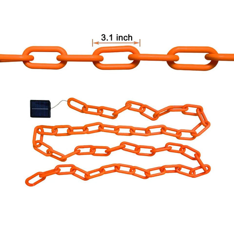 2M/3M Halloween LED Plastic Chain Lights – Spooky Hanging Chains with 8 Lighting Modes for Indoor & Outdoor Decorations