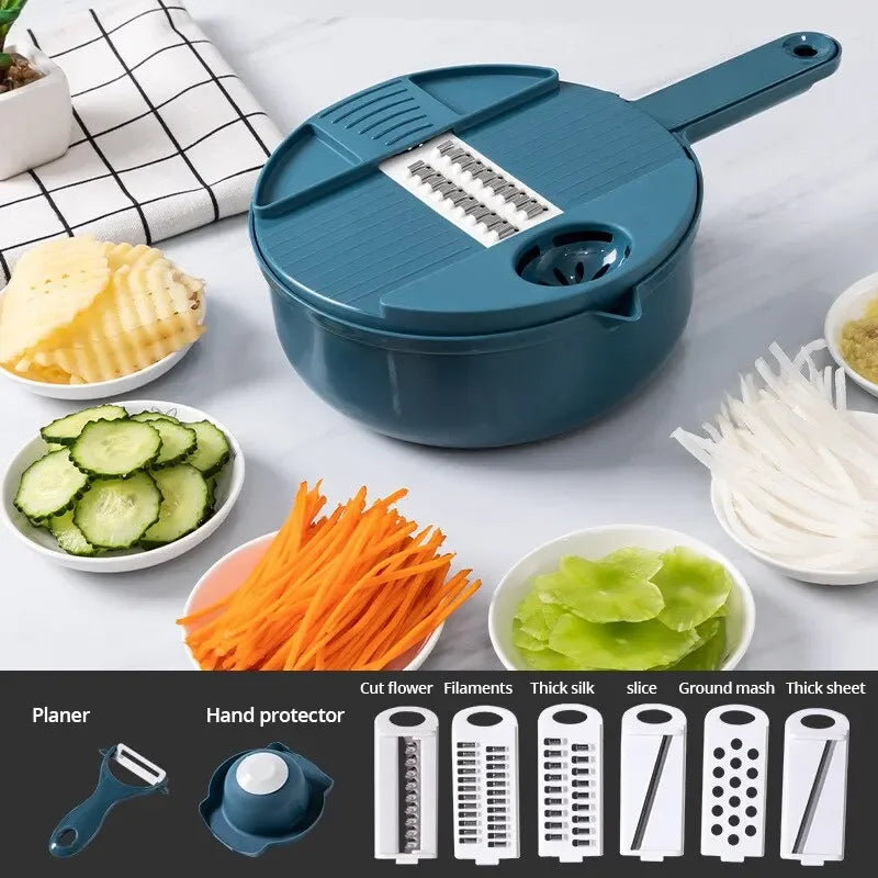 Vegetable Chopper Manually Cut Shred Grater Salad Carrots Potatoes for Kitchen Convenience Vegetable Tools Manual Shredder