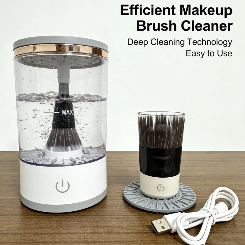 Automatic Electric Makeup Brush Cleaner, Efficient Energy-Saving Design, Multi-Function Beauty Tool, Ideal for Daily Use, Automatic Brush Washer
